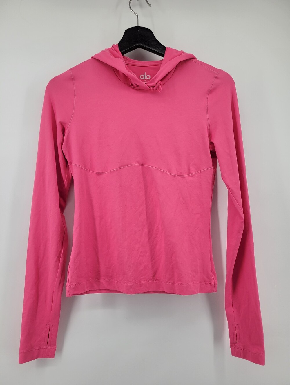 Alo Yoga Alosoft Hooded Runner Long Sleeve Size Small